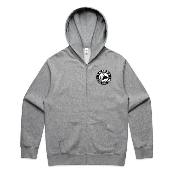 Vintage BTR Silver - AS Colour Mens Relax Zip Hood Thumbnail