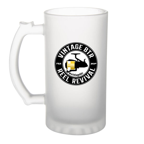 Vintage BTR Gold - Frosted Glass Beer Mug Thumbnail