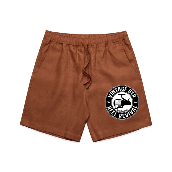 Silver Logo - AS Colour Mens Linen Shorts Thumbnail